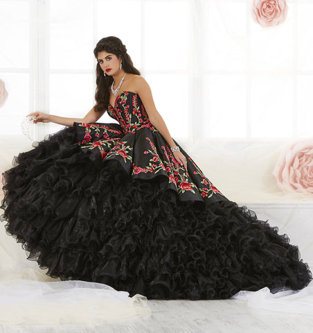 Rose Charro Quinceanera-Kleid von House of Wu 26892