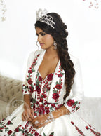 Rose Charro Quinceanera Dress by House of Wu 26892