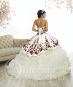 Rose Charro Quinceanera Dress by House of Wu 26892