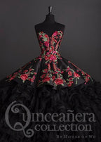 Rose Charro Quinceanera Dress by House of Wu 26892