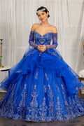 Robe de bal à manches ballon froncées par Elizabeth K GL1976
