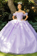 Ballkleid mit Rüschenmieder und schulterfreiem Oberteil von Cinderella Couture 8065J