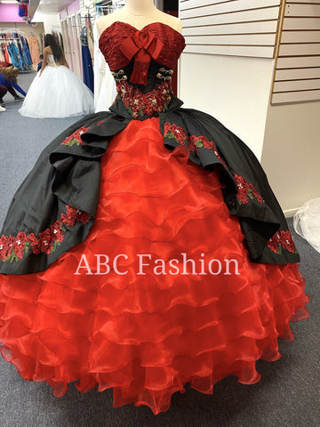 Gerüschtes Charro Quince Kleid von Ragazza Fashion M25-125
