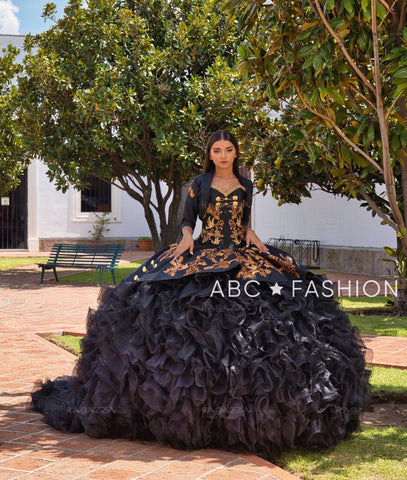 Gerüschtes Charro Quince Kleid von Ragazza M12-112