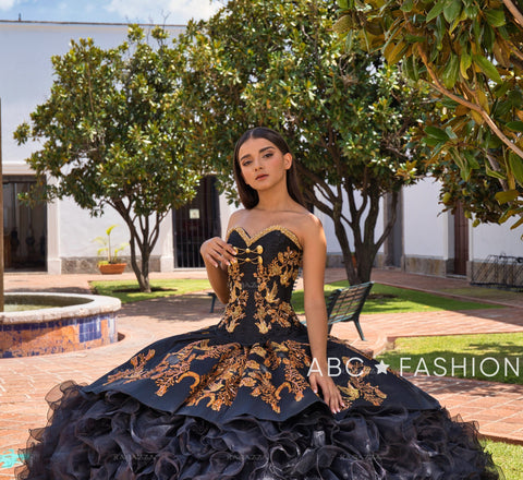 Gerüschtes Charro Quince Kleid von Ragazza M12-112