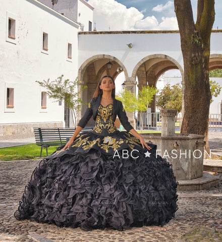 Gerüschtes Charro Quince Kleid von Ragazza M13-113