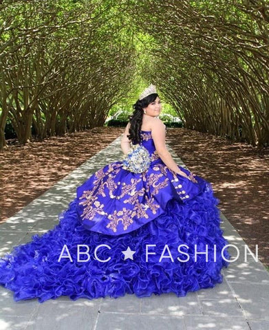 Gerüschtes Charro Quince Kleid von Ragazza M12-112
