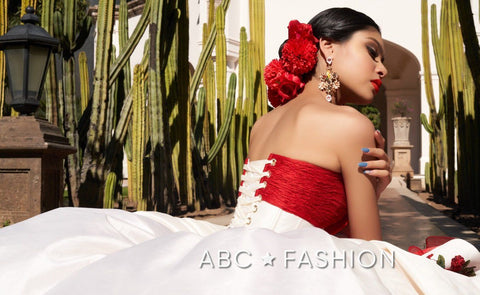 Gerüschtes Charro Quince Kleid von Ragazza Fashion M25-125