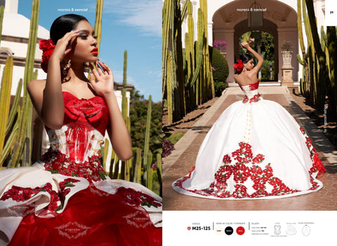 Gerüschtes Charro Quince Kleid von Ragazza Fashion M25-125