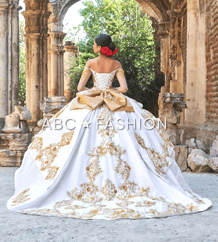 Gerüschtes Charro Quinceanera-Kleid von Ragazza M29-129