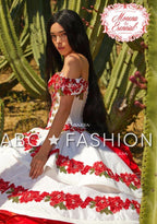 Floral Charro Quince Dress by Ragazza MV17-117