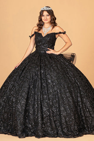 Ballkleid mit Rüschen und Blumendruck von Elizabeth K GL3072