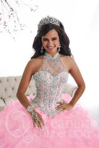 Quinceanera-Kleid mit Rüschen-Illusion von House of Wu 26871