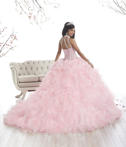 Quinceanera-Kleid mit Rüschen-Illusion von House of Wu 26871