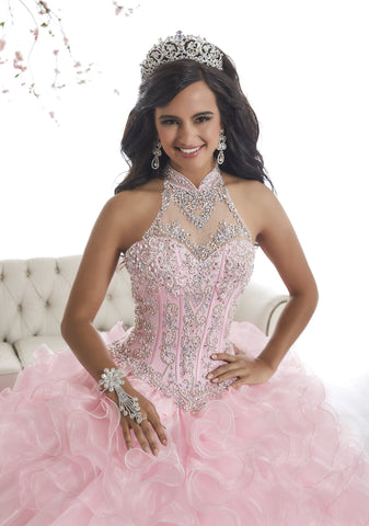 Quinceanera-Kleid mit Rüschen-Illusion von House of Wu 26871