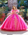 Schulterfreies Korsett-Ballkleid mit Rüschen von Petite Adele PQ1042