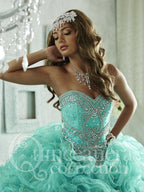 Ruffled Quinceanera Dress with Mini Skirt by House of Wu 26801
