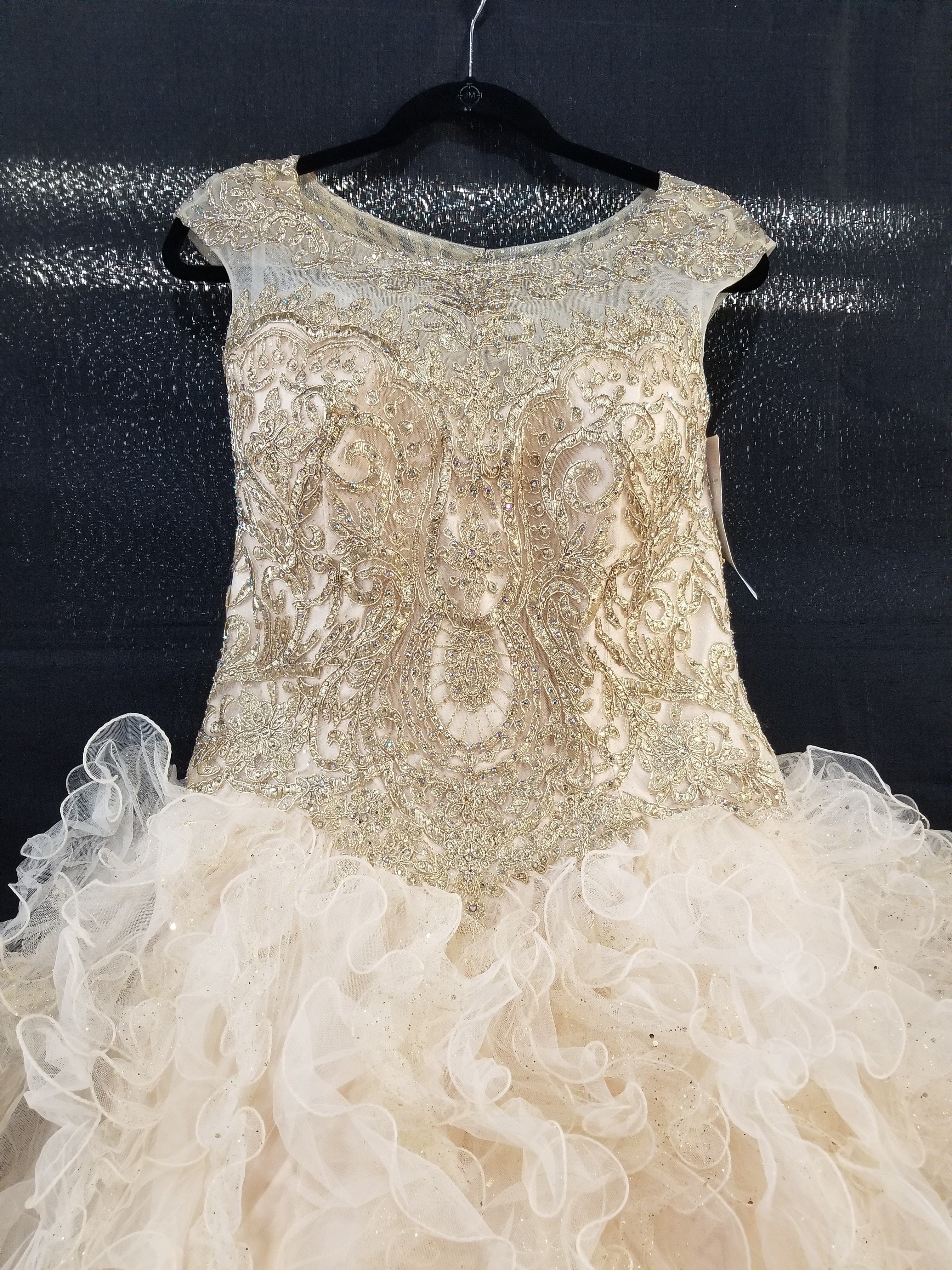 Ruffled Sleeveless Quinceanera Dress by House of Wu 26835