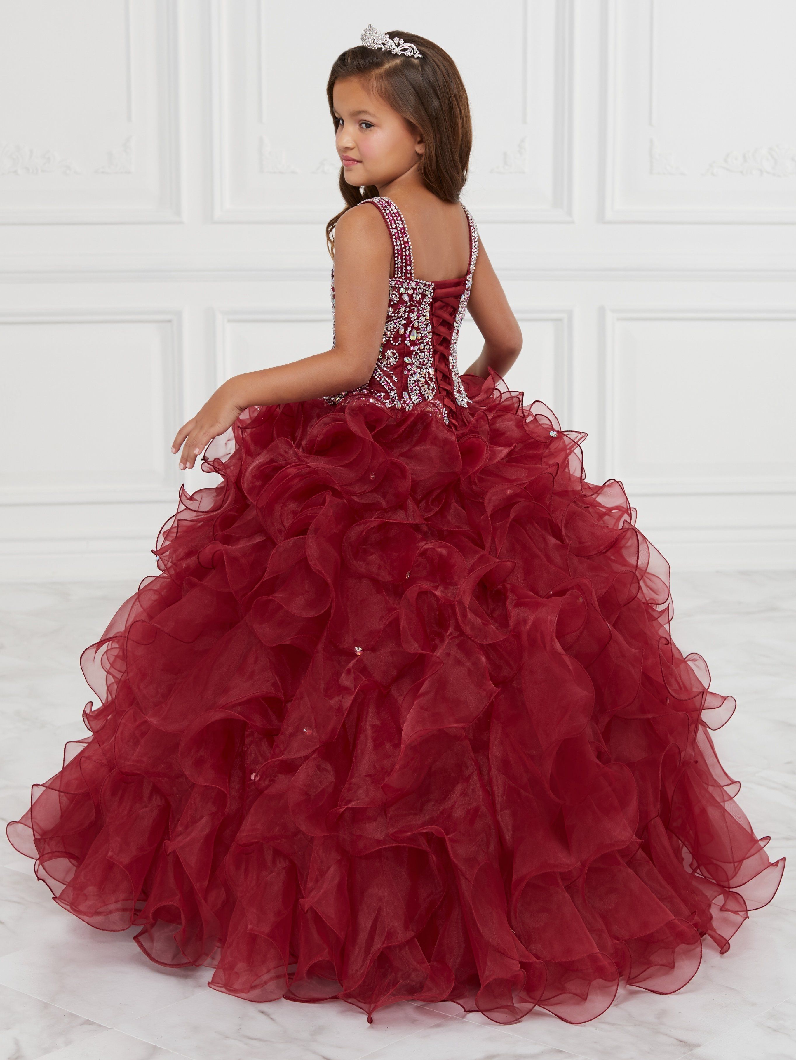 Ruffled Strapless Quinceanera Dress by House of Wu 26833