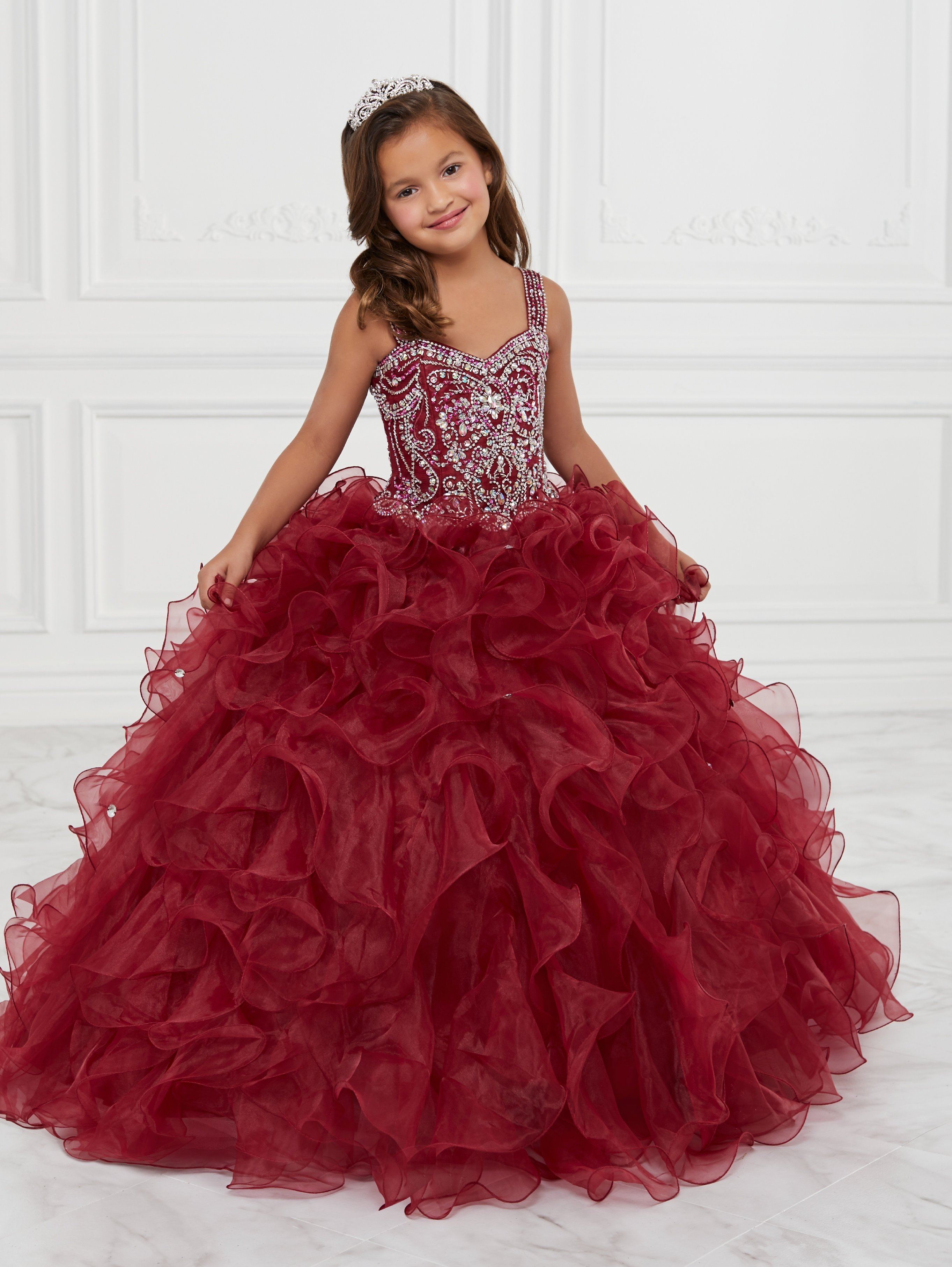 Ruffled Strapless Quinceanera Dress by House of Wu 26833
