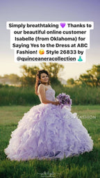 Ruffled Strapless Quinceanera Dress by House of Wu 26833