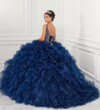 Ruffled V-Neck Quinceanera Dress by House of Wu 26946