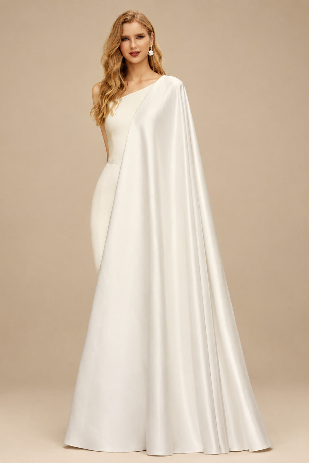 Rutipo Ivory Ball-Gown V-Neck Short Sleeves Chapel Train Satin Tulle Wedding Dresses With Appliques Lace