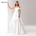 Robe de mariée sirène élégante NumberSea en satin avec jupe détachable