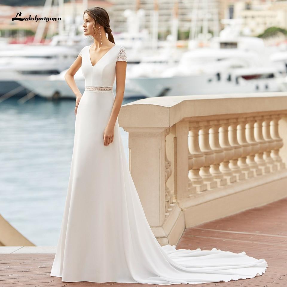 NumberSea Satin Mermaid Wedding Dress 2021 Sexy Bridal Backless