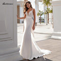 Vestito da Sposa Sirena Satin NumberSea con Strascico Lungo