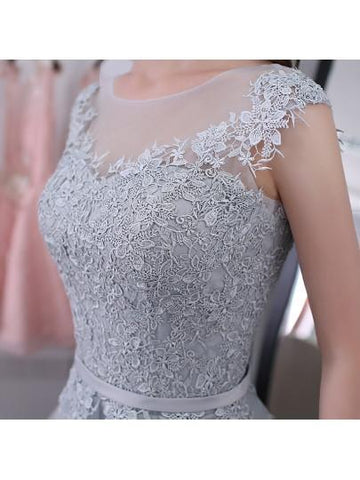 U-Ausschnitt Schärpen Applikationen Mini Homecoming Kleid Kurze Ballkleider PG119