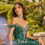 Sequin Off Shoulder Quinceanera Dress by Ragazza EV32-632