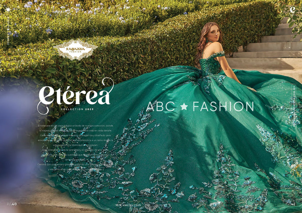 Sequin Off Shoulder Quinceanera Dress by Ragazza EV32-632