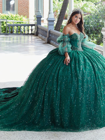 Quinceanera-Kleid mit Paillettendruck von House of Wu 26054