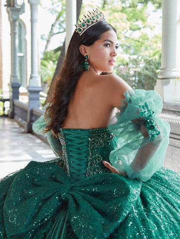 Quinceanera-Kleid mit Paillettendruck von House of Wu 26054