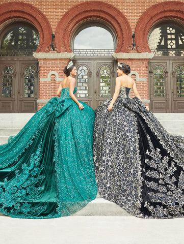 Quinceanera-Kleid mit Paillettendruck von House of Wu 26054