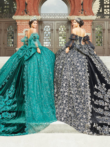 Quinceanera-Kleid mit Paillettendruck von House of Wu 26054