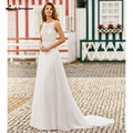 NumberSea Sexy Strand-Brautkleider Rückenfrei A-Linie