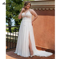 NumberSea Sexy Side Split Abito da Sposa Spiaggia Estate