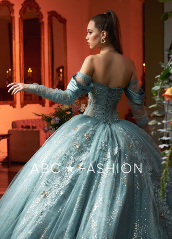 Transparentes Korsett-Quinceanera-Kleid von Ragazza EV09-609