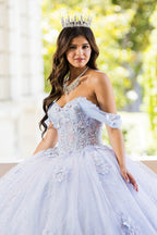 Sheer Corset Sweetheart Ball Gown by Petite Adele PQ1022