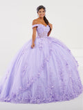 Transparentes schulterfreies Quinceanera-Kleid von Fiesta Gowns 56496