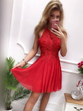Robe courte trapèze bustier en mousseline et dentelle pour bal de promo ou soirée de rentrée