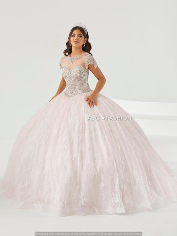 Vestido de quinceanera de manga curta da House of Wu 26007