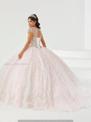 Vestido de quinceanera de manga curta da House of Wu 26007