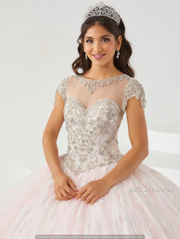 Vestido de quinceanera de manga curta da House of Wu 26007