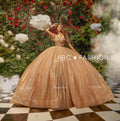 Kurzärmliges trägerloses Quinceanera-Kleid von Ragazza EV47-647