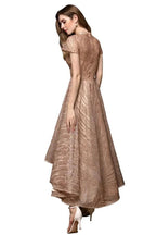 Short Sleeves Sequins Beading Hi-Lo Cocktail Dress by misshow.com
