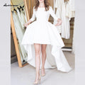 Robe de mariée NumberSea Simple High Low Satin Plage Sexy