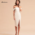 NumberSea Simple Ivory Satin Beach Dress Sexy Bridal Wedding Dresses
